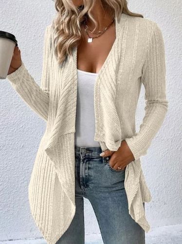 Shawl Collar Loose Knitted Casual Kimono - Just Fashion Now - Modalova