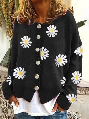 Casual Loose Cardigan - Just Fashion Now - Modalova