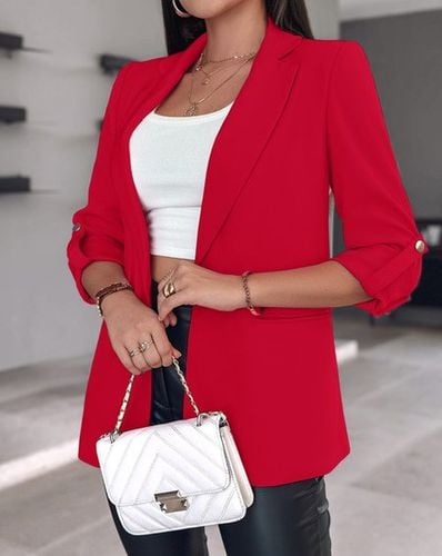 Casual Velvet Blazer - Just Fashion Now - Modalova