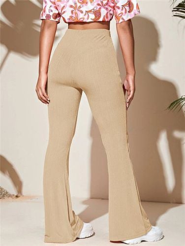 Casual Jersey Loose Plain Pants - Modetalente - Modalova