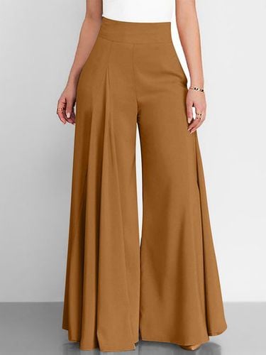 Casual Loose Plain Pants - Just Fashion Now - Modalova