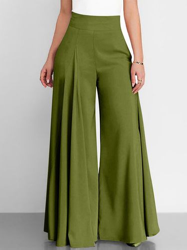 Casual Loose Plain Pants - Just Fashion Now - Modalova