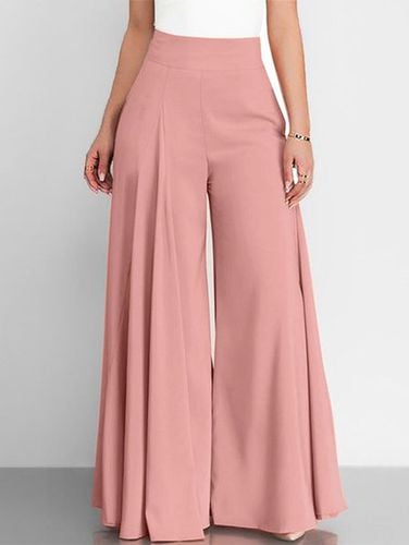 Casual Loose Plain Pants - Just Fashion Now - Modalova