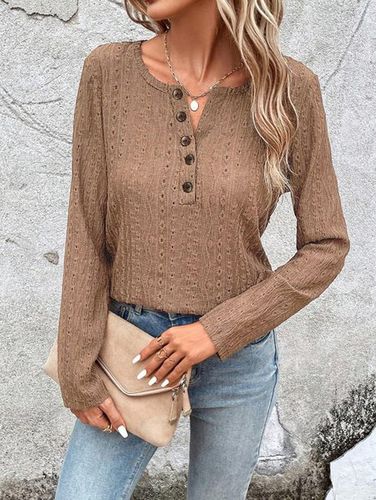 Plain Casual Blouse - Just Fashion Now - Modalova