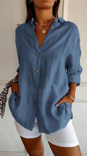 Plain Casual Shirt - Just Fashion Now - Modalova