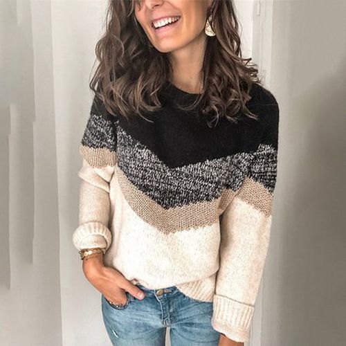 Casual Yarn/Wool Yarn Sweater - Just Fashion Now - Modalova