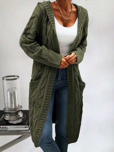 Casual Hoodie Loose Pocket Stitching Cardigan - Just Fashion Now - Modalova