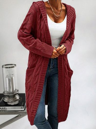 Casual Hoodie Loose Pocket Stitching Cardigan - Just Fashion Now - Modalova