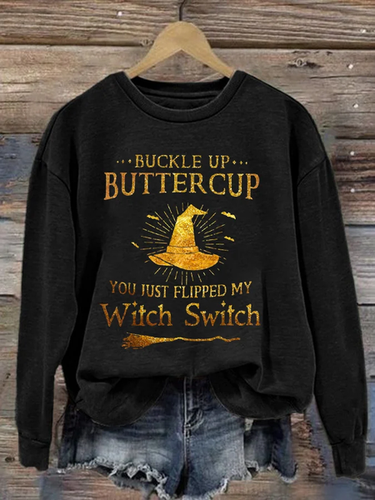 You Just Flip My Witch Casual Sweatshirt - Just Fashion Now - Modalova