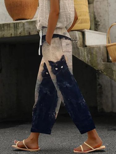 Loose Halloween Casual Cotton And Linen Pants - Just Fashion Now - Modalova