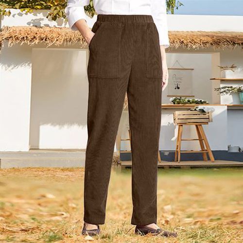 Plain Casual Loose Pants - Just Fashion Now - Modalova