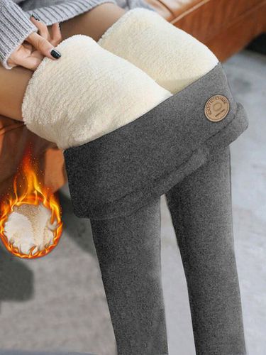 Plain Casual Leggings - Just Fashion Now - Modalova