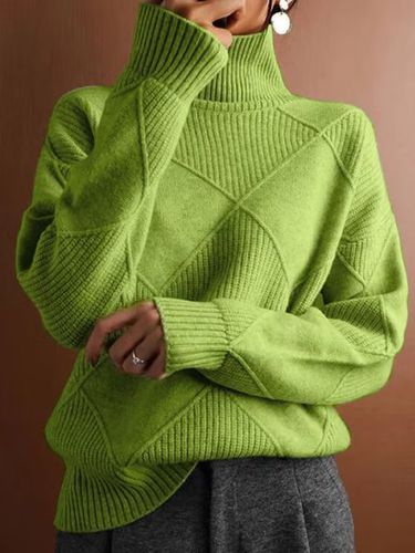 Yarn/Wool Yarn Casual Sweater - Just Fashion Now - Modalova