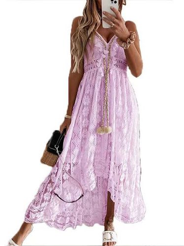 Loose Tassel Casual Lace Dress With No - Modetalente - Modalova