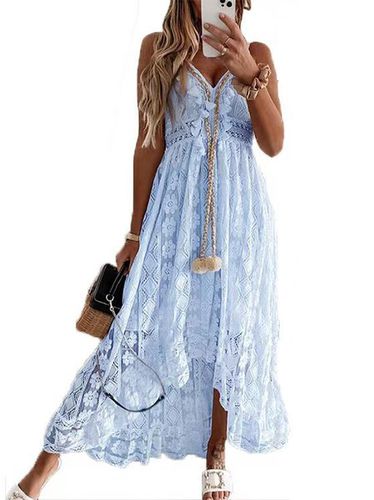 Loose Tassel Casual Lace Dress With No - Modetalente - Modalova