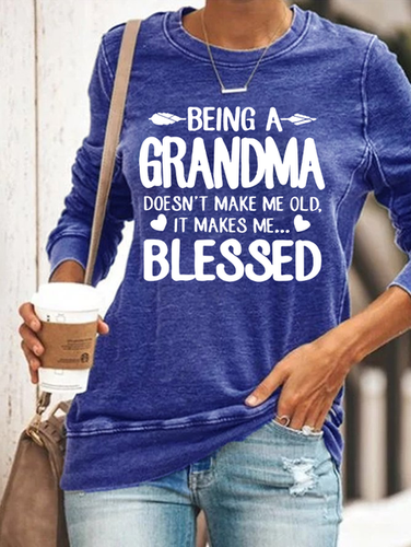Grandma Long Sleeve Sweatshirt - Modetalente - Modalova