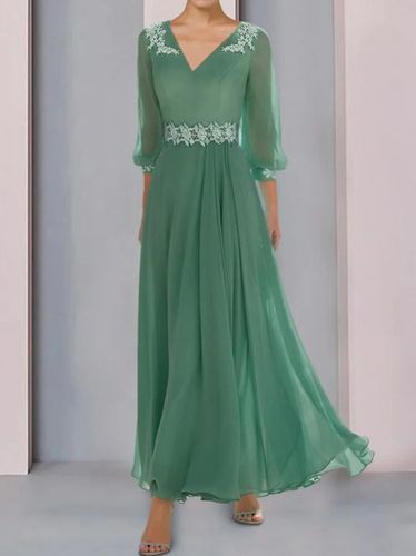 Elegant Lantern Sleeve Regular Fit Dress - Just Fashion Now - Modalova
