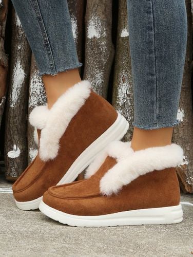 Simple Winter Plain Faux Suede Cotton-Padded Boots - Just Fashion Now - Modalova