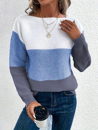 Wool/Knitting Casual Crew Neck Sweater - Just Fashion Now - Modalova