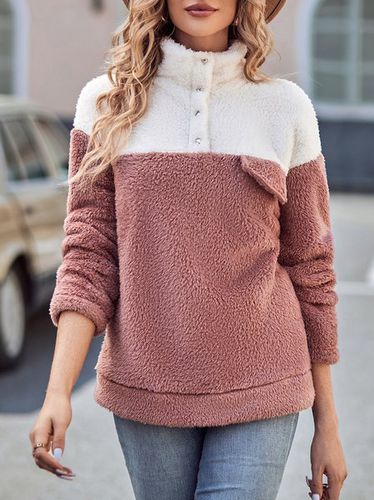 Loose Casual Turtleneck Split Joint Sweatshirt - Just Fashion Now - Modalova