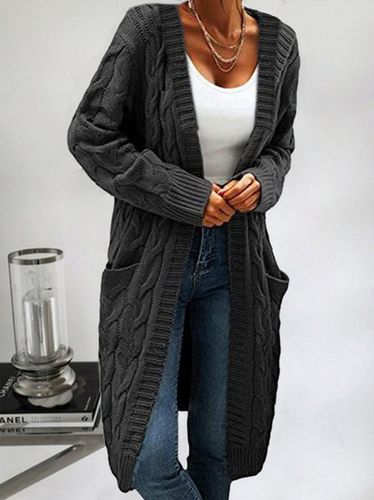 Casual Hoodie Loose Pocket Stitching Cardigan - Just Fashion Now - Modalova