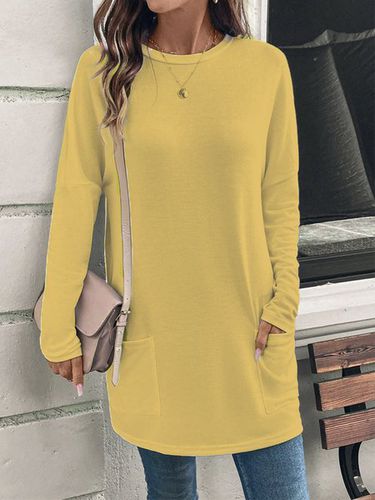 Loose Plain Casual Blouse - Just Fashion Now - Modalova