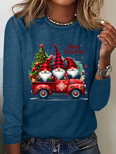 Merry Christmas Casual Long Sleeve Shirt - Just Fashion Now - Modalova