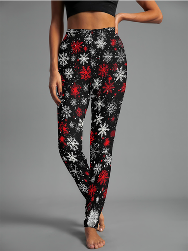 Casual Jersey Tight Geometric Leggings - Just Fashion Now - Modalova