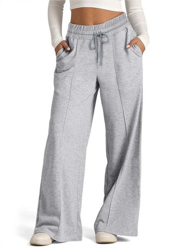 Jersey Plain Casual Pants - Just Fashion Now - Modalova