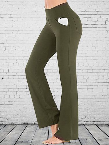 Ladies Yoga Pocket Stretch Trousers - Modetalente - Modalova