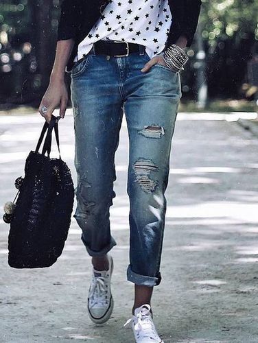 Casual Personality Ripped Jeans - Modetalente - Modalova