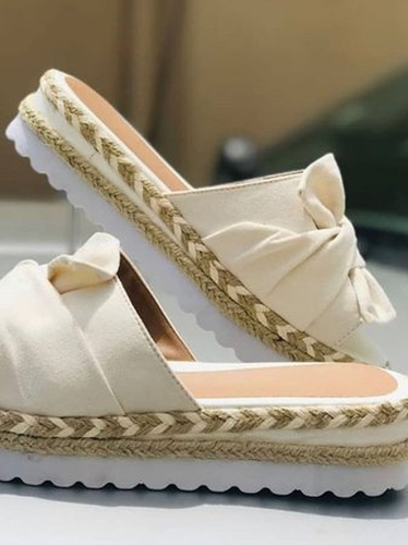 Women Casual Daily Comfy Bowknot Slip On Sandals - Just Fashion Now - Modalova