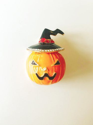 Simple Halloween Pumpkin Brooch - Modetalente - Modalova