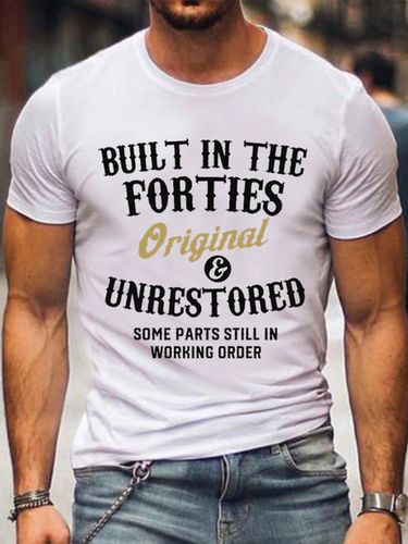 Men's Printed T Shirt With Forties - Modetalente - Modalova