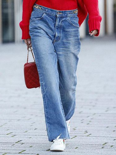 Cotton Plain Casual jeans - Just Fashion Now - Modalova