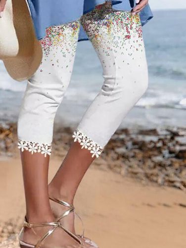 Regular Fit Floral Leggings - Just Fashion Now - Modalova