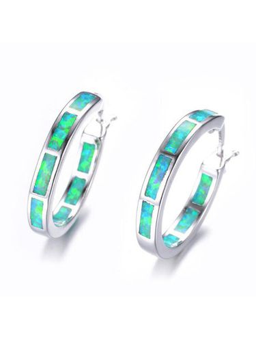 Fashion Opal Round Earrings Everyday Versatile - Just Fashion Now - Modalova