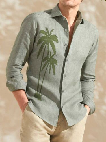 Cotton Hawaii Resort Casual Long Sleeve Shirt - Modetalente - Modalova