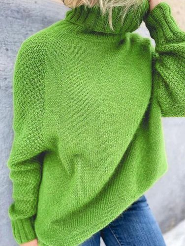 Casual Loose Turtleneck Sweater tunic - Modetalente - Modalova