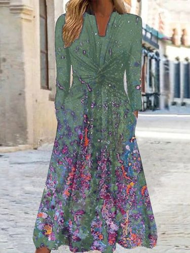 Abstract Casual Jersey Dress - Modetalente - Modalova