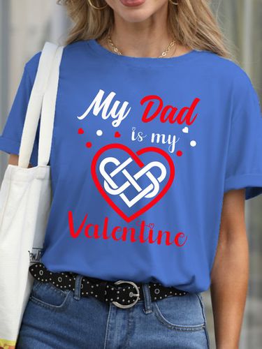 Lilicloth X Abu My Dad Is My Valentine Women's T-Shirt - Just Fashion Now - Modalova