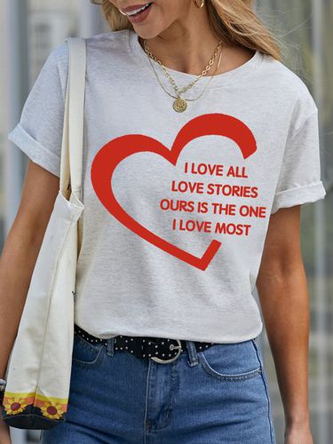 Lilicloth X JI I Love All Love Stories Ours Is The One I Love Most Women's T-Shirt - Just Fashion Now - Modalova