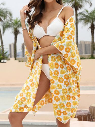 Printing Vacation Floral Coverup - Just Fashion Now - Modalova