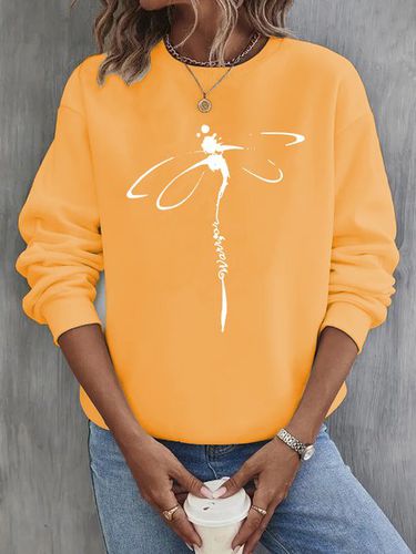 Dragonfly Casual Sweatshirt - Just Fashion Now - Modalova