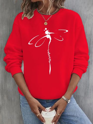 Dragonfly Casual Sweatshirt - Just Fashion Now - Modalova