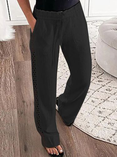 Casual Plain Loose Pants - Just Fashion Now - Modalova