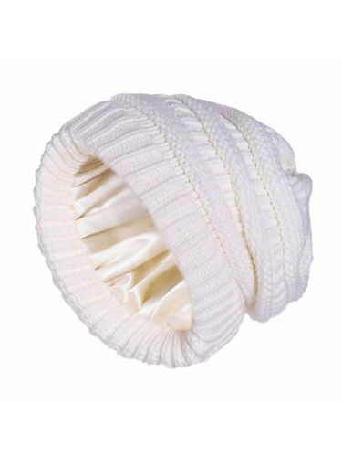 Solid Color Warm and Windproof Knitted Hat - Just Fashion Now UK - Modalova