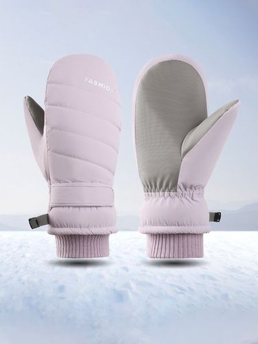 Waterproof and Windproof Thick Ski Gloves - Just Fashion Now UK - Modalova