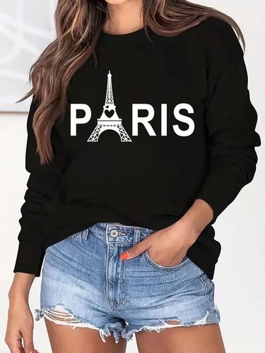 Crew Neck Casual Sweatshirt - Just Fashion Now UK - Modalova