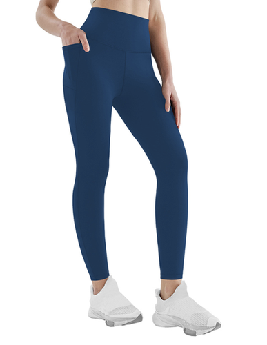 Pockets Plain Tight High Elasticity Casual Legging - Just Fashion Now - Modalova